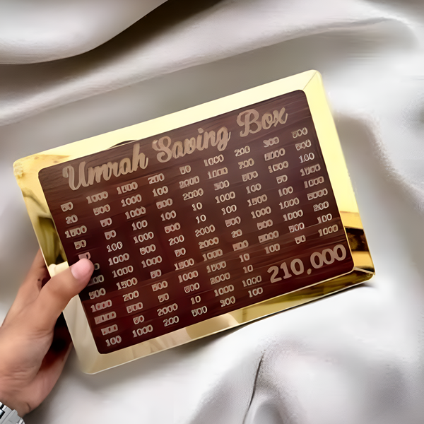 Umrah Saving Box - Money Box For Umrah – 210,000