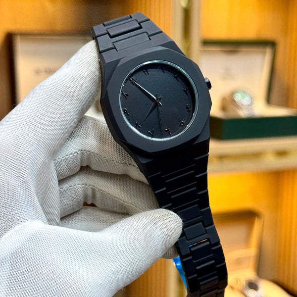 Black Arabic Aura Quartz Watch