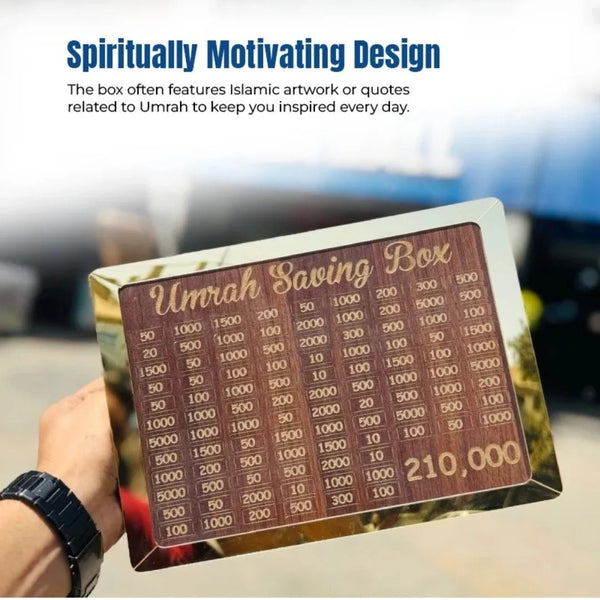 Umrah Saving Box - Money Box For Umrah – 210,000